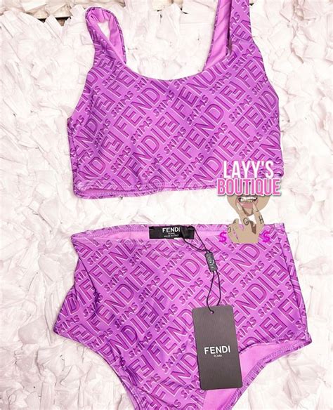 fendi bathing suit pink|fendi skims bikini.